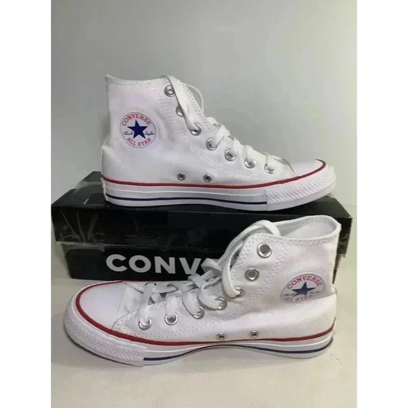 .2009 NEW! Converse All Star High Top White-US 4 Mens, 6 Womens - Picture 1 of 5